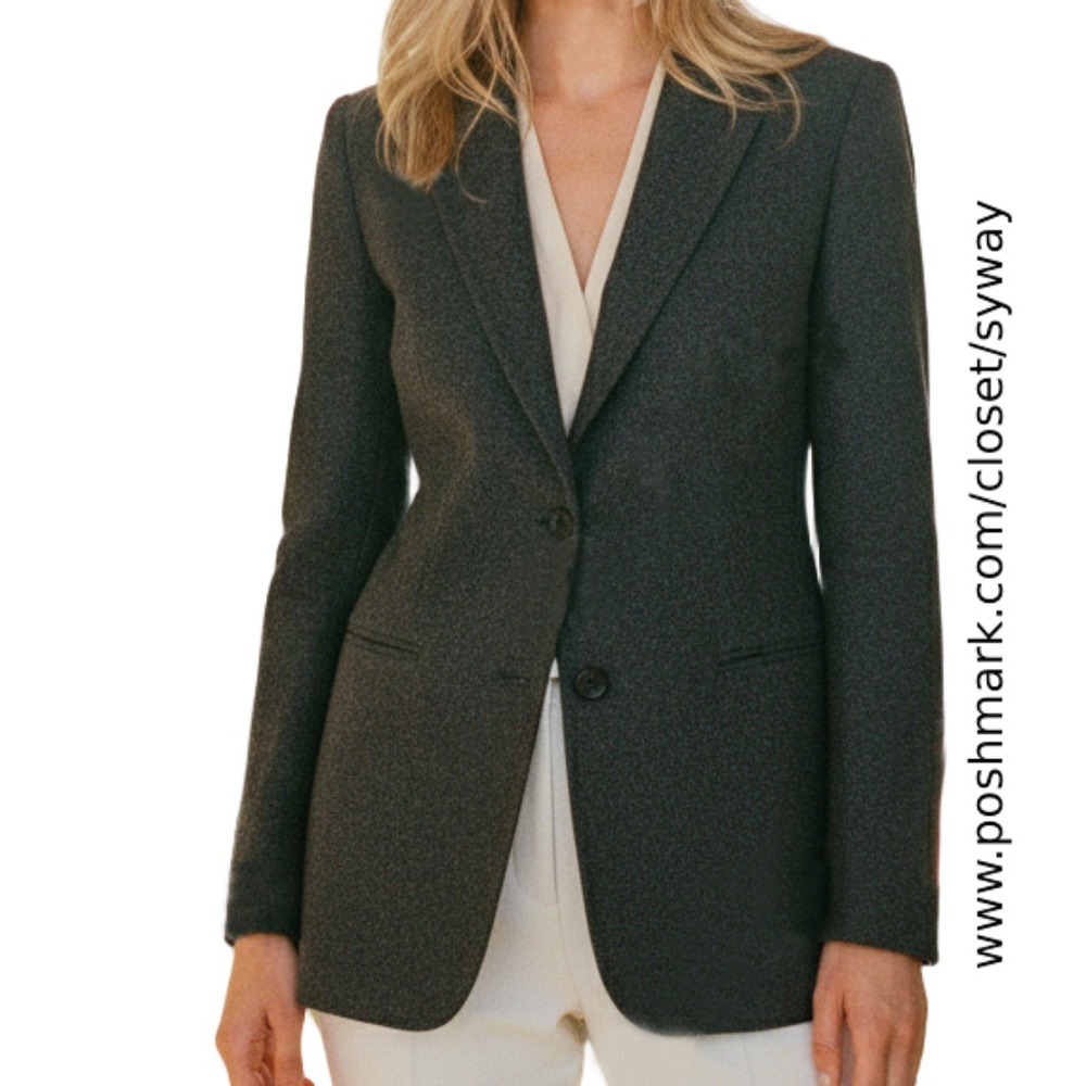 Wool Mohair Two Button Blazer - image 1